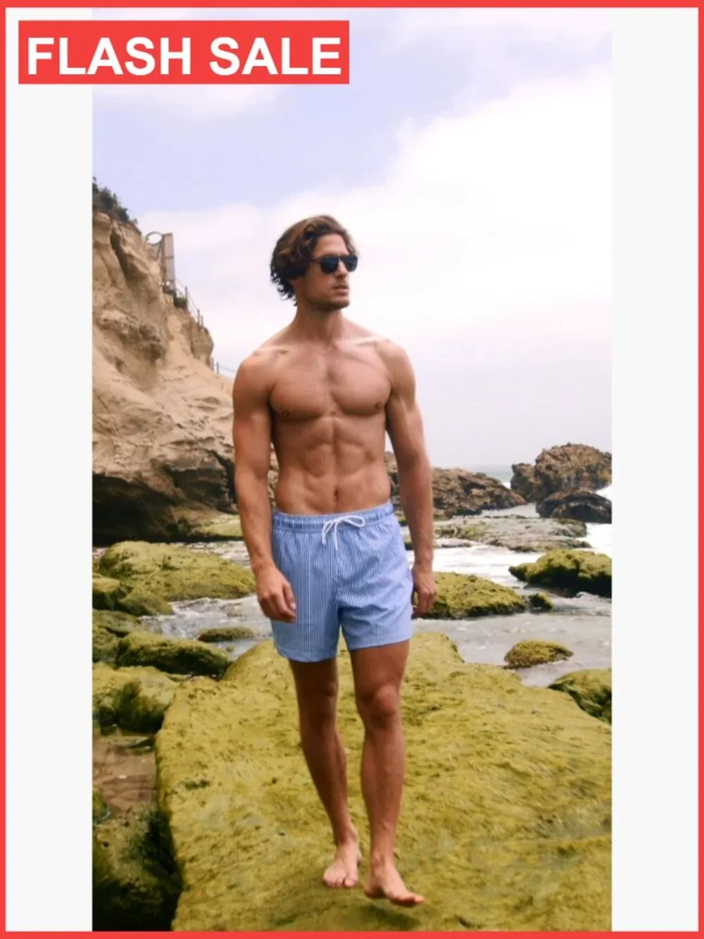 Mens Swim Trunks with Compression Liner Quick Dry 4-Way Stretch Zipper Pockets